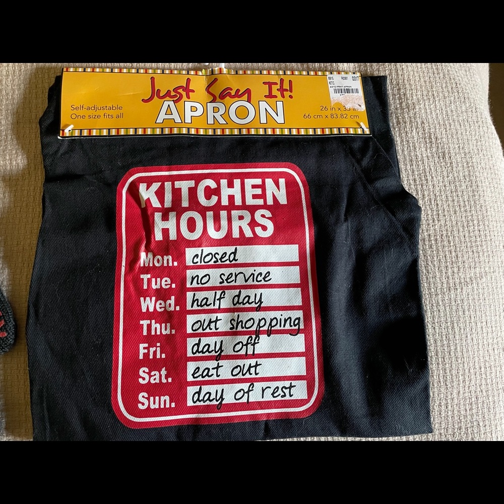 Just Say It! Kitchen Apron